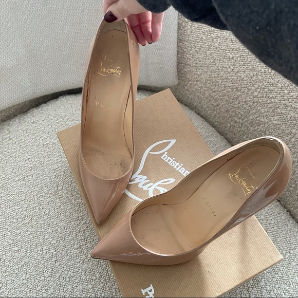 Louboutin Pigalle Follies 100 patent leather pumps - Picture 7 of 7